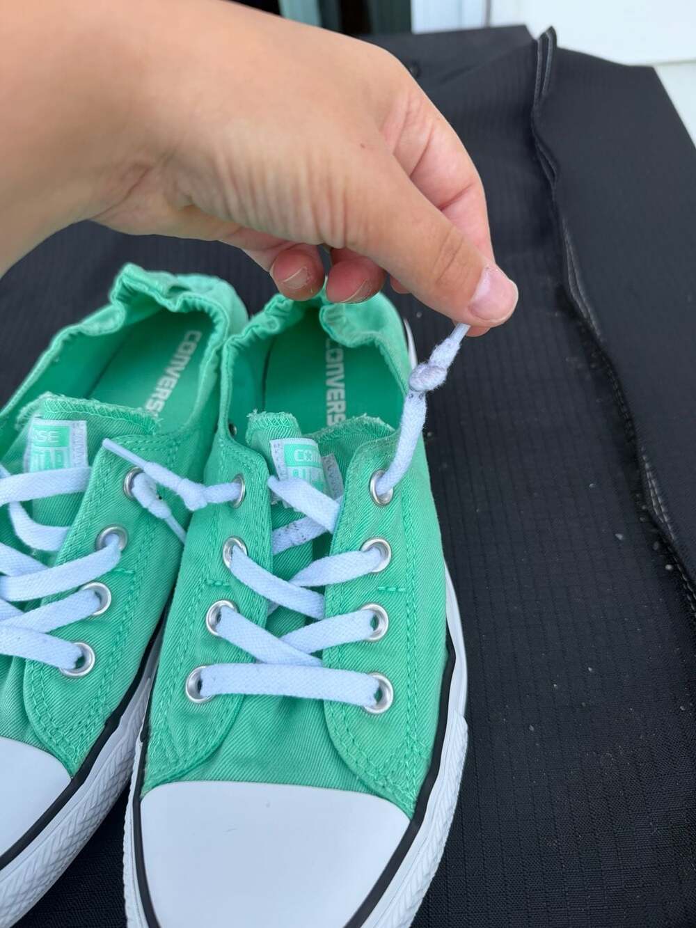 Converse Chuck Taylor All Star Shoreline Womens Slip-On Sneakers Green Glow 5566 - Picture 7 of 8